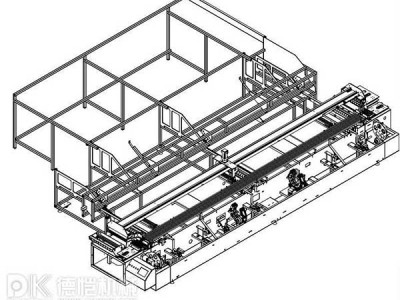 包装机设备-方管加链条新结构完善加宽新